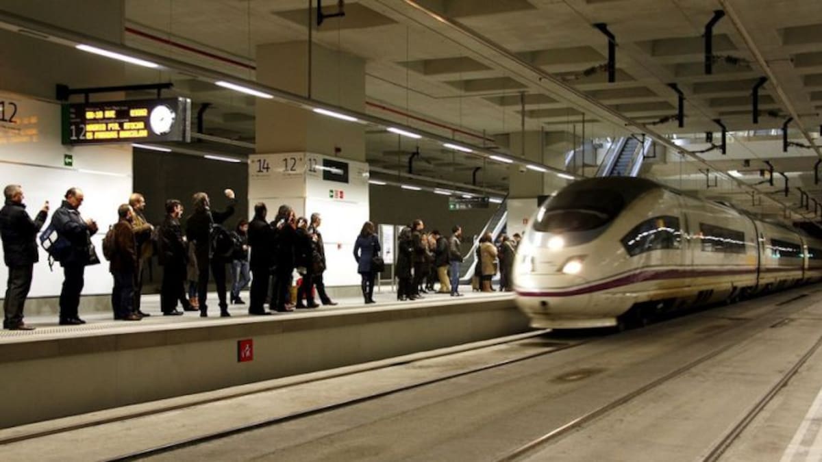 Col·lapse en l'alta velocitat de Girona a Barcelona