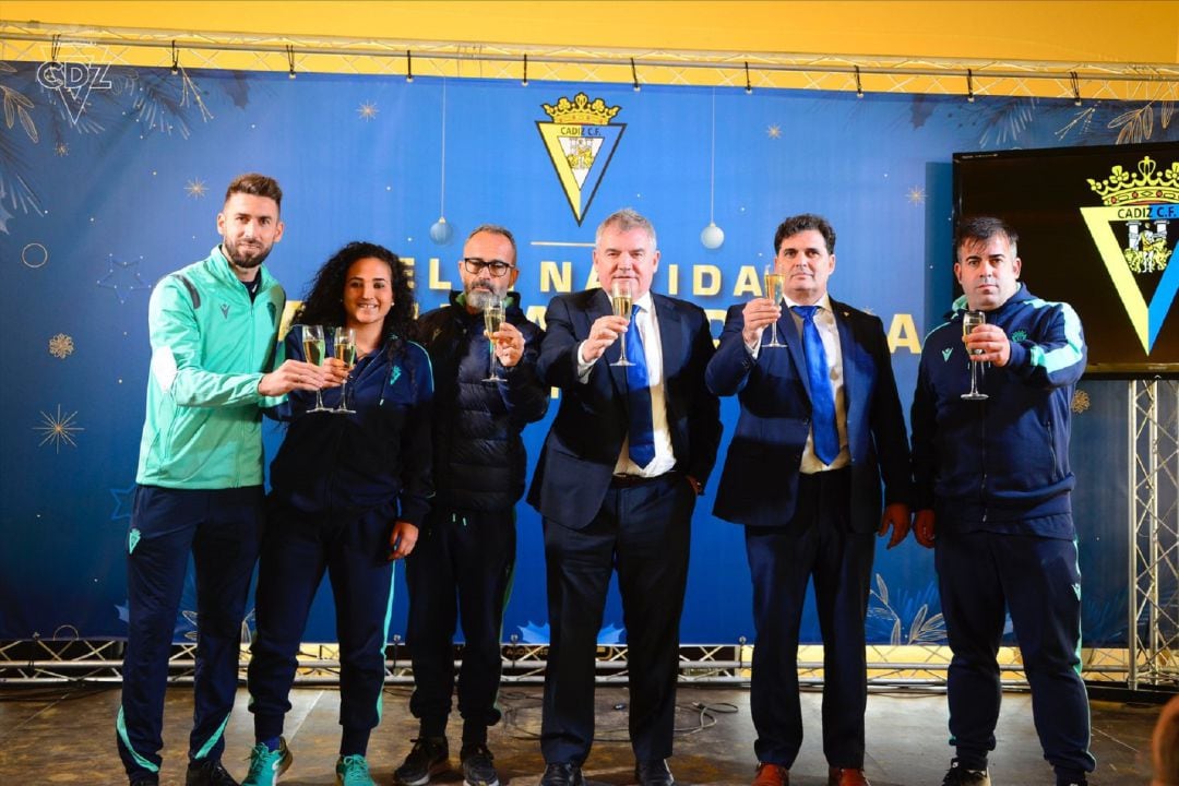 El Cádiz CF celebró ayer su comida de Navidad
