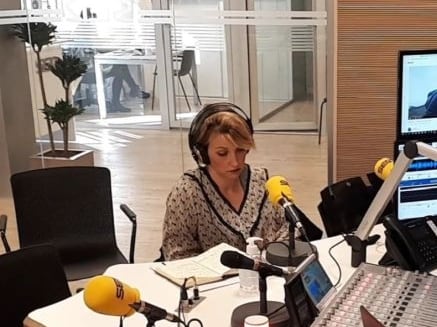 Imagen de archivo de Cristina Martín, presidenta de FAE-ASEMAR en Radio Aranda