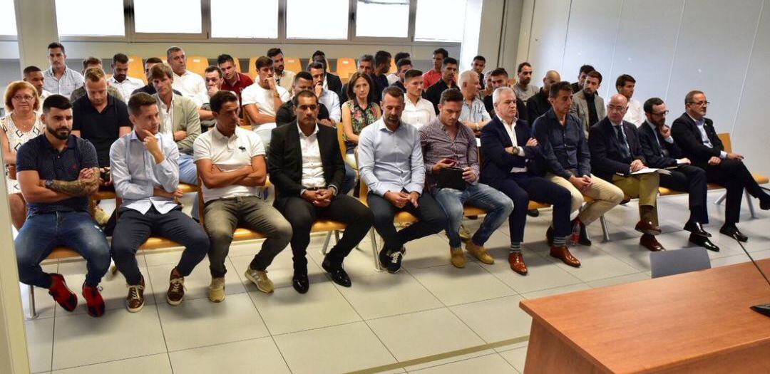 Imagen del juicio entre Levante y Zaragoza