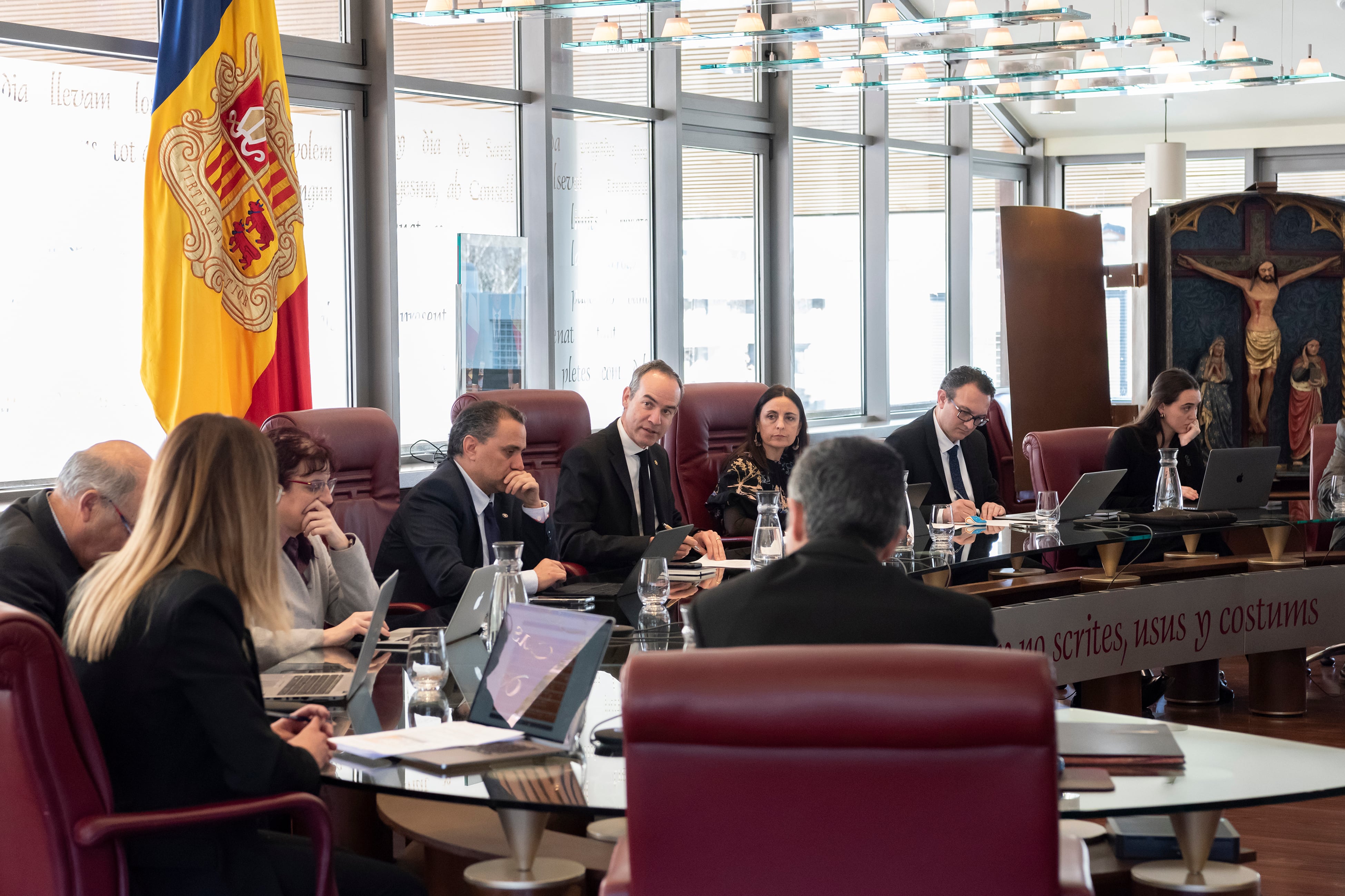 Sessió d&#039;un consell de Comú de Canillo. Arxiu.