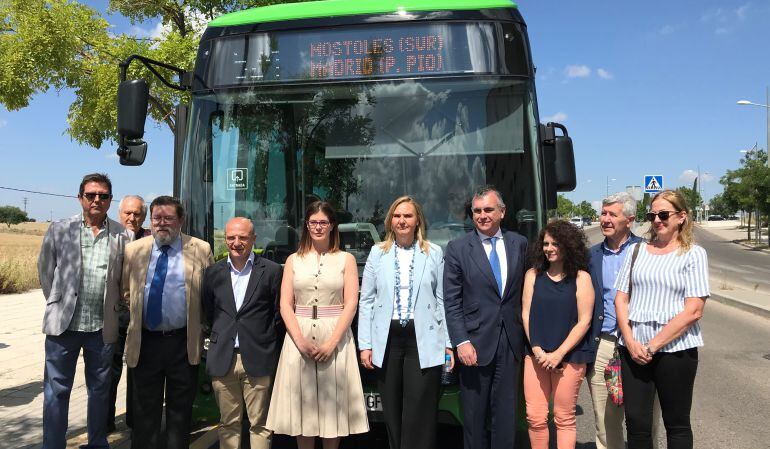 Puesta en marcha de la línea 524 desde Móstoles Sur a Príncipe Pío