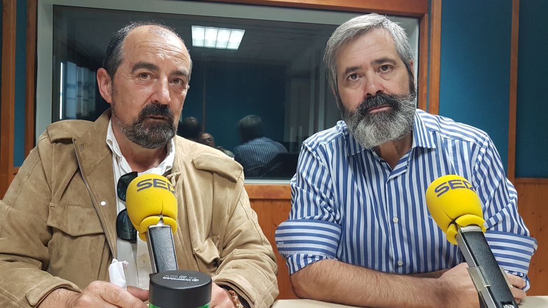 Rafael Pérez Tezanos y Fernando Collado, en el estudio de La Ventana de Cantabria 