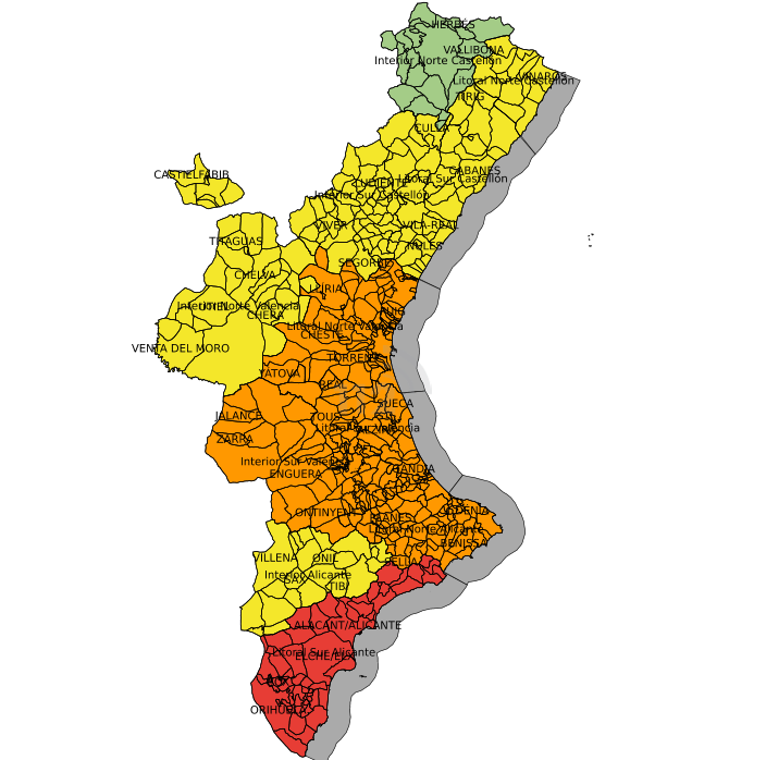 Alertas para este jueves