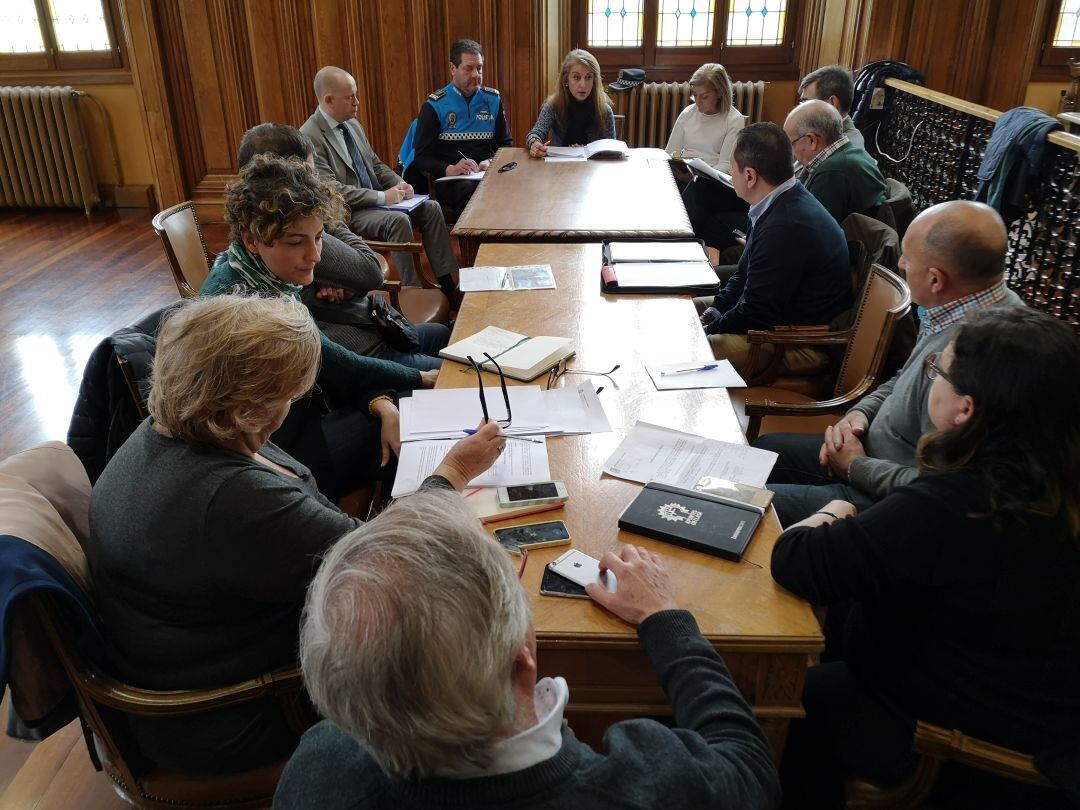 Reunión del Consejo Municipal de Tráfico del Ayuntamiento de Palencia