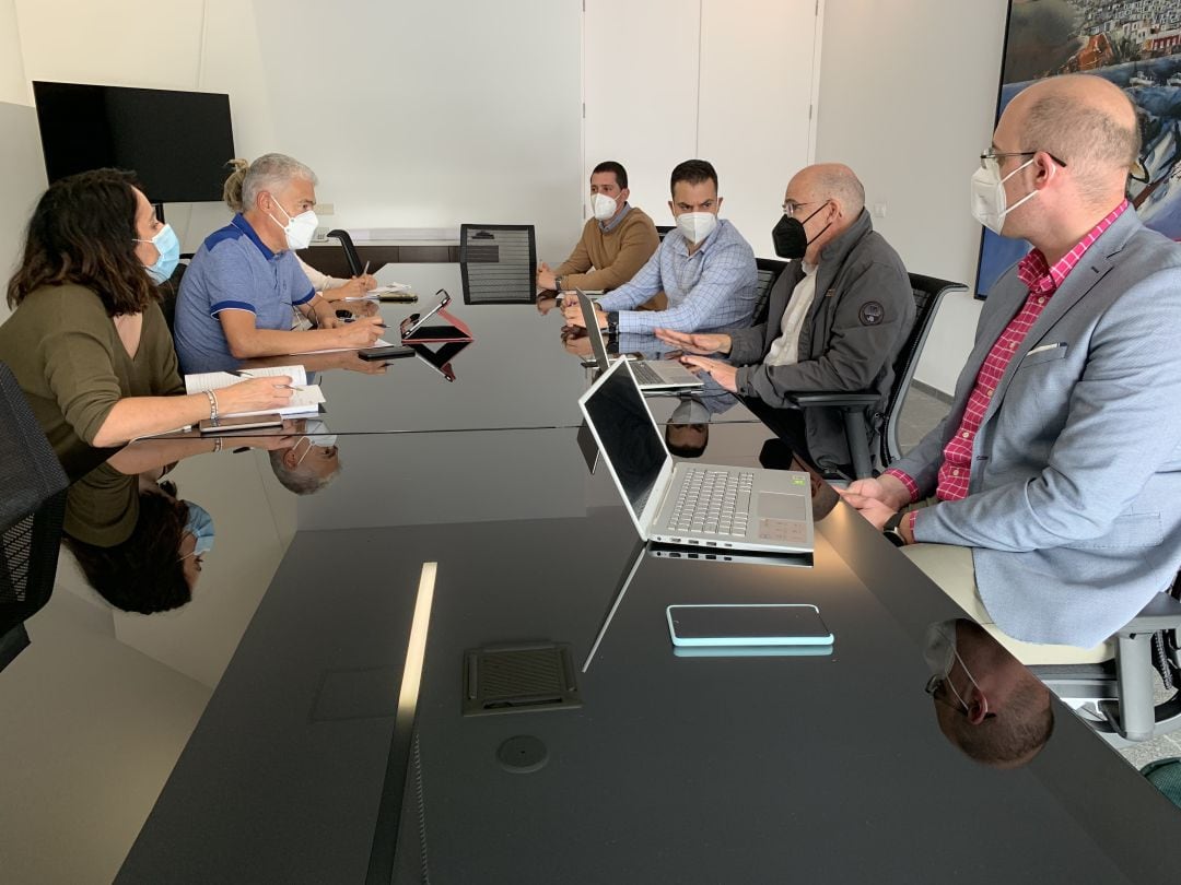 Un momento de la reunión.