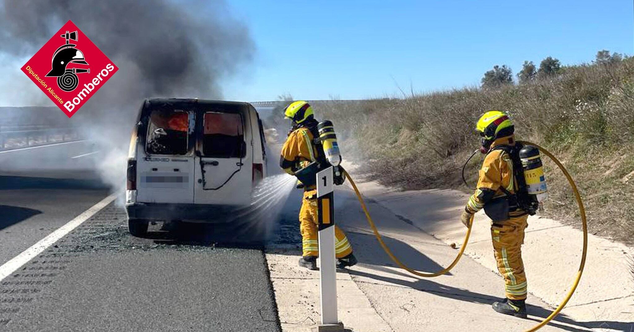 Intervención de los bomberos