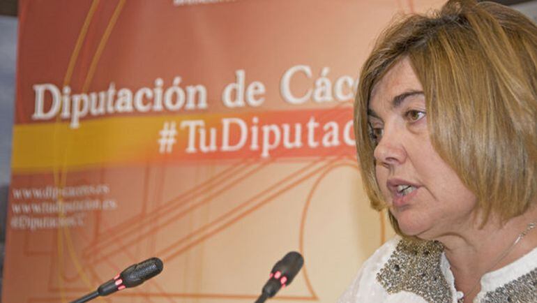 Charo Cordero, presidenta de la Diputación de Cáceres y alcaldesa de Romangordo
