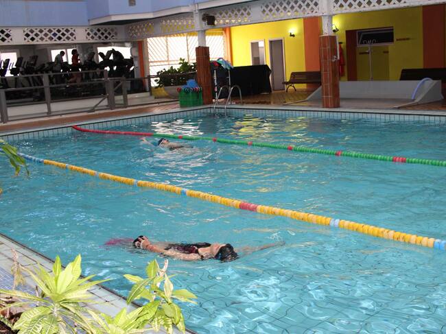 Por supuesto, la piscina es una de los principales atractivos de Olympia desde su inauguración hace 40 años