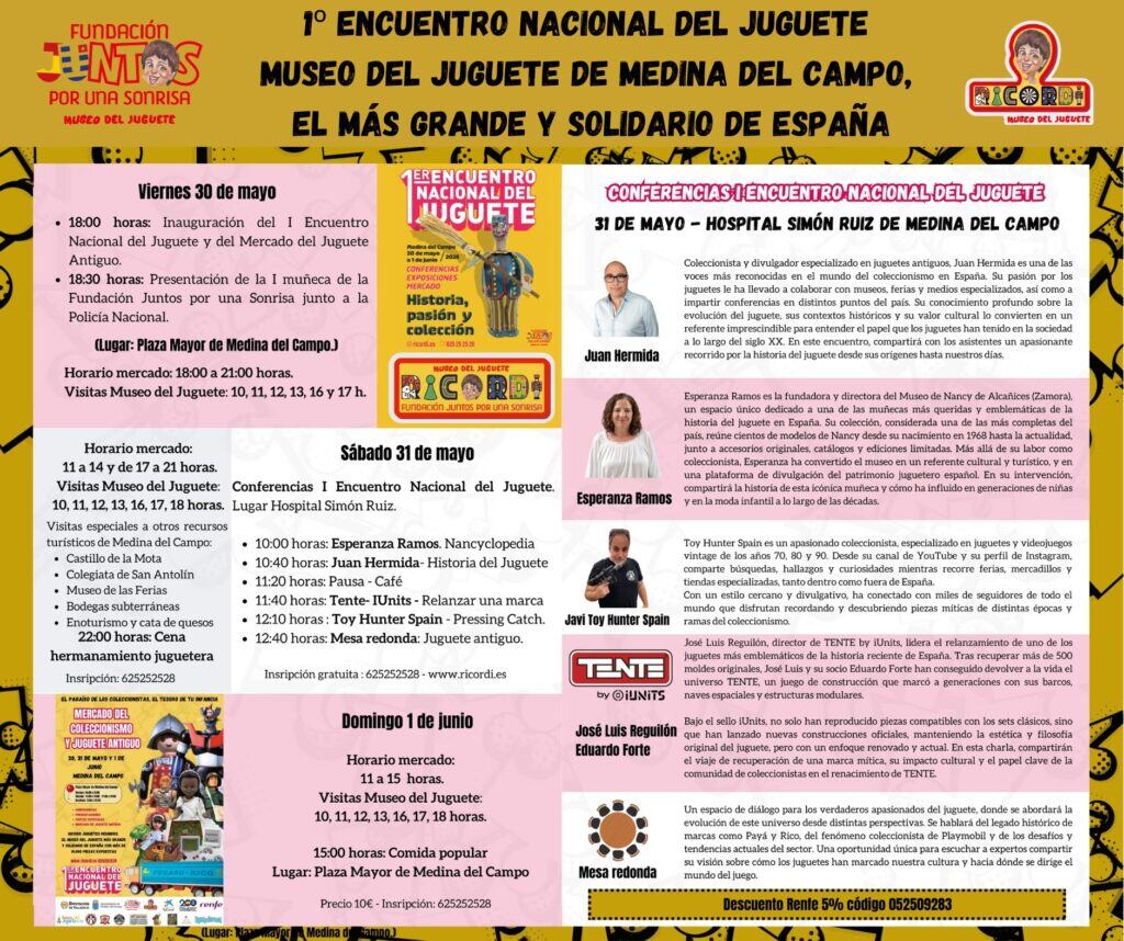 Programa Encuentro Nacional del Juguete, Medina del Campo
