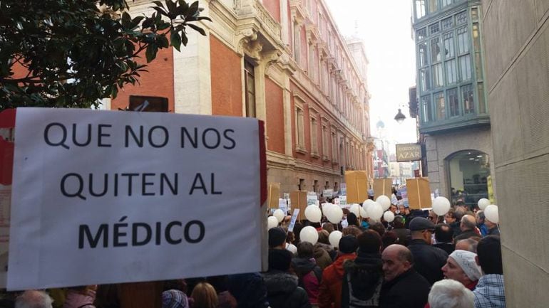 Participantes en la reciente manifestación autonómica en defensa de la sanidad pública