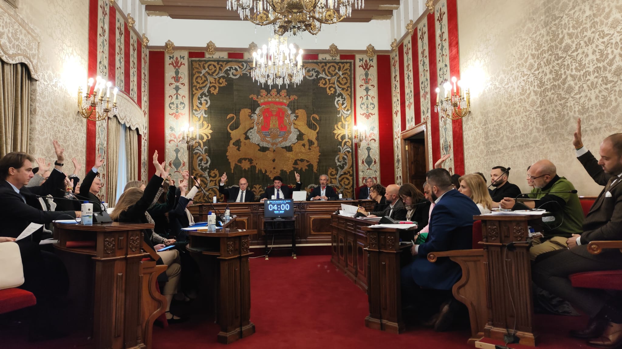 Votación en el Pleno del Ayuntamiento de este mes de marzo