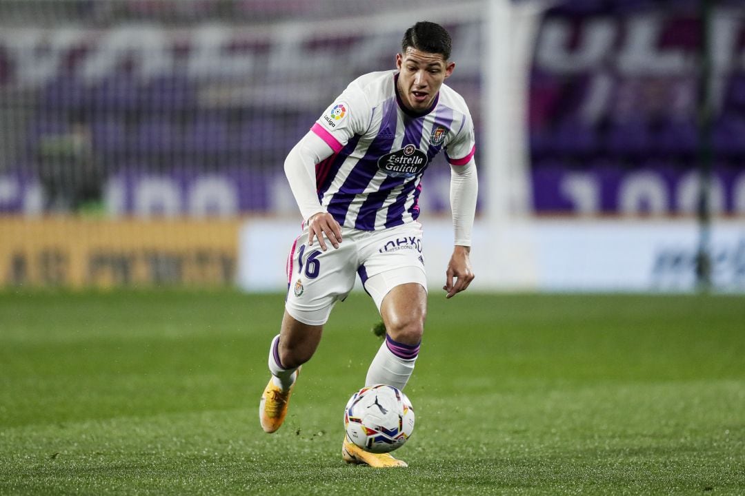 Marcos André jugando con el Real Valladolid