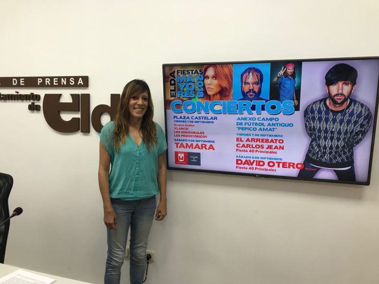 Laura Rizo, concejala de Fiestas del Ayuntamiento de Elda