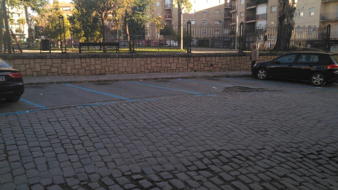 Zona azul en la calle Vandelvira de Úbeda