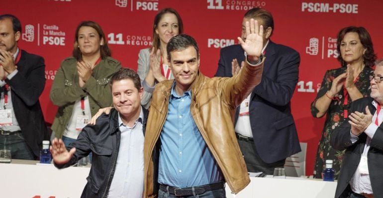 Emiliano García-Page y Pedro Sánchez en una imagen de archivo