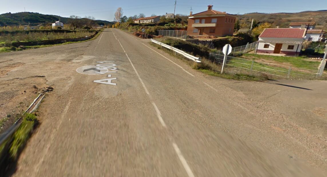 La chopera donde se ha producido el suceso se encuentra junto a la carretera que une Ibdes y Jaraba