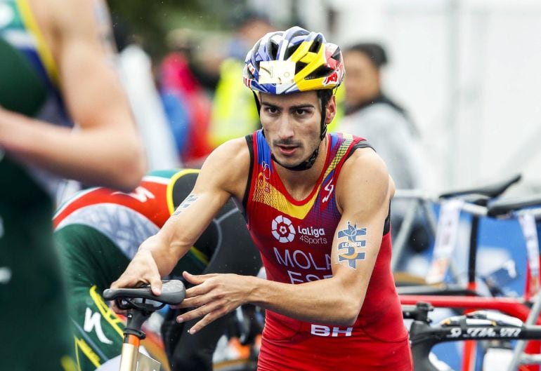 Mario Mola durante la prueba final de Rotterdam