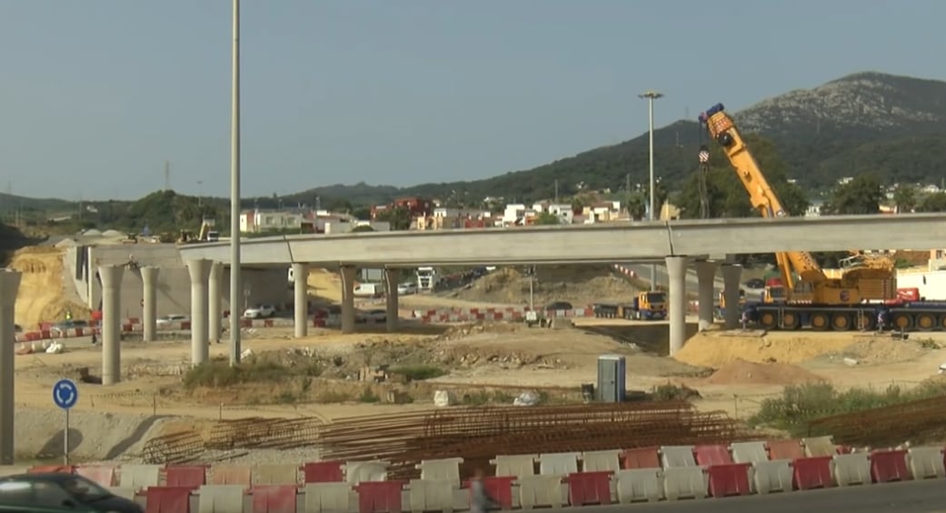 Obras en el Acceso Sur de Algeciras