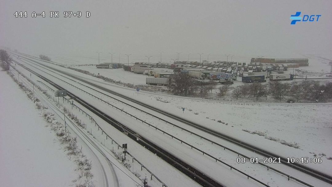 Imagen de la cámara de la DGT en el kilómetro 97 de la Autovía A-4