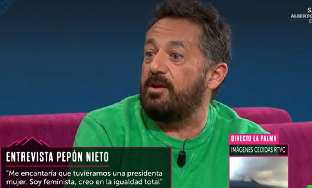 El actor Pepón Nieto, en &#039;La Sexta&#039;.