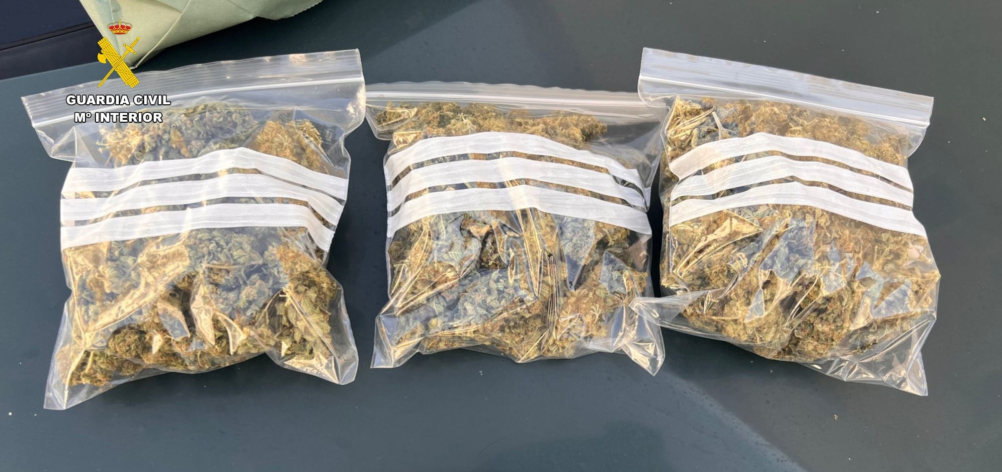 Droga incautada por la Guardia Civil