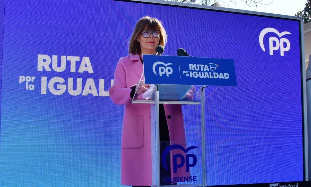 Sonia Ogando, portavoz municipal del PP, en un acto del partido