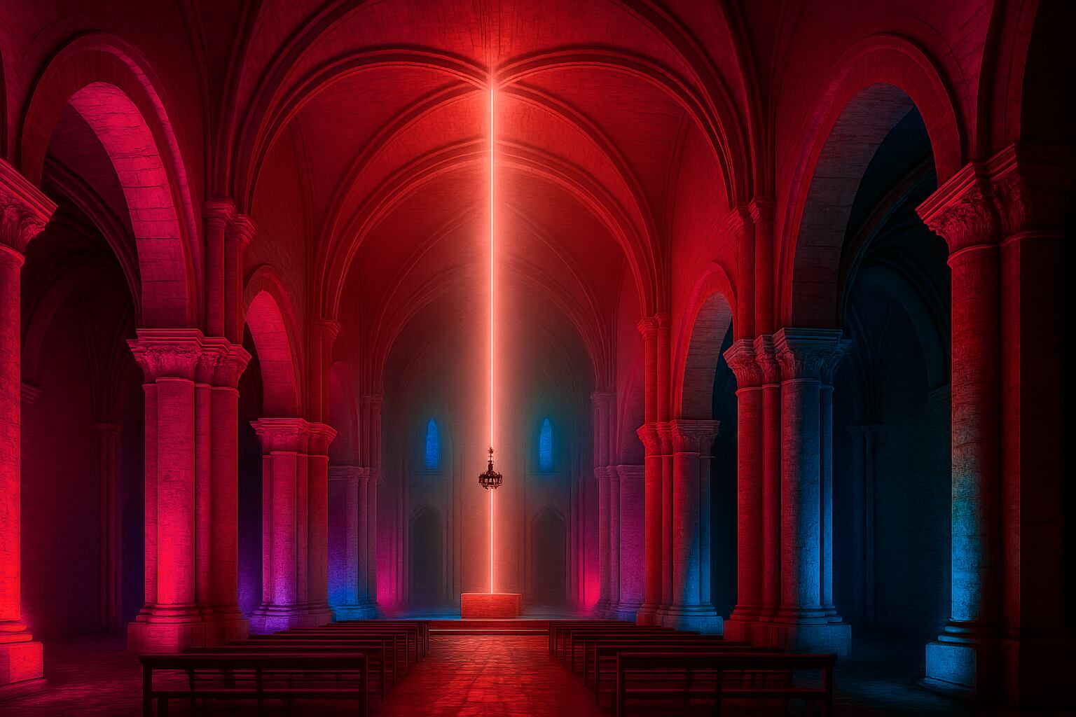 La luz transformará la iglesia del Monasterio de Veruela con el espectáculo visual inmersivo "ASTRA"