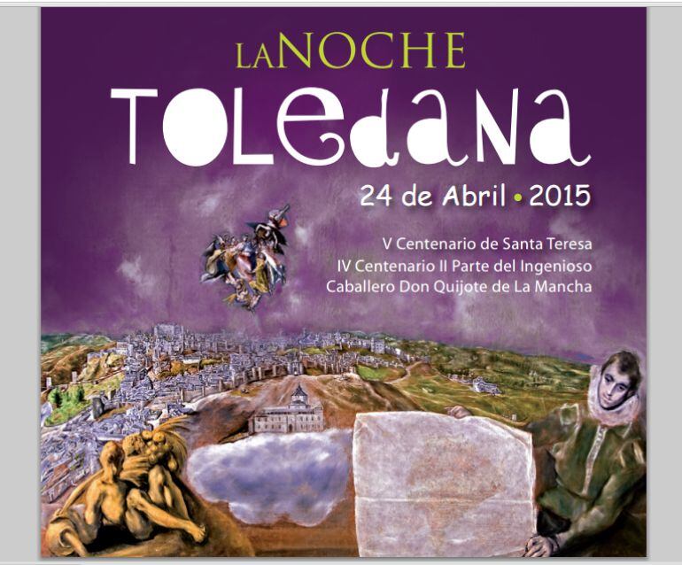 Cartel oficial de la noche toledana 2015.