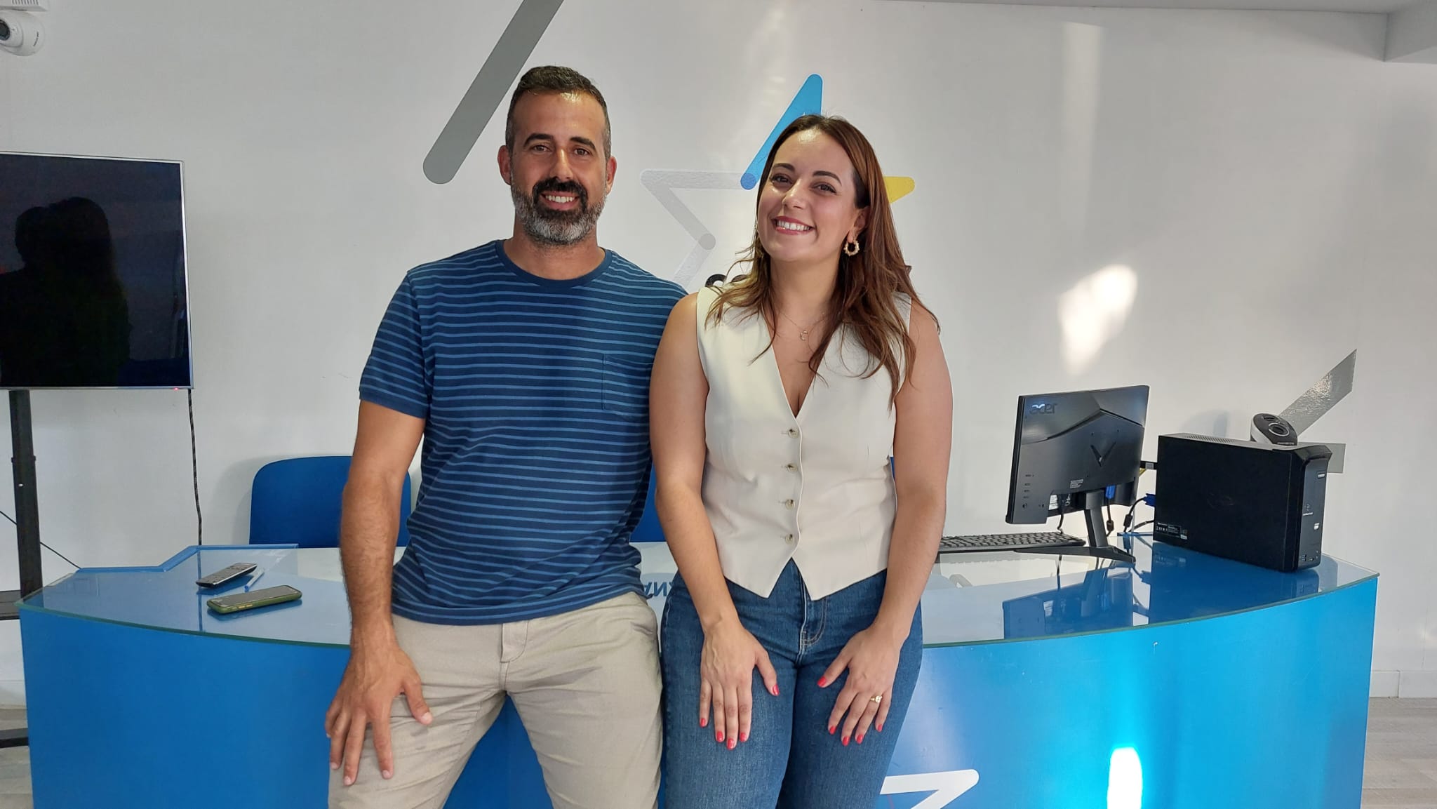 Emilio Machín y Cristina Calero, candidatos al Senado y al Congreso de los Diputados por CC Lanzarote.