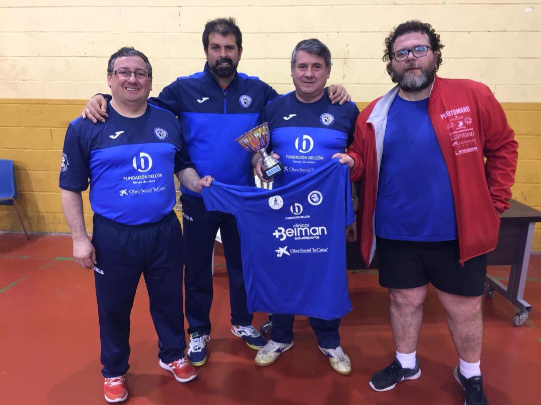 Luis Cordero,Javier Galán, Sebastián Guerrero y Juan Carlos Vidal, Campeones de Andalucía