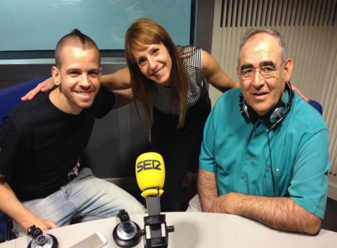 David Muñoz, Macarena Berlín y Abraham García, en 2014.