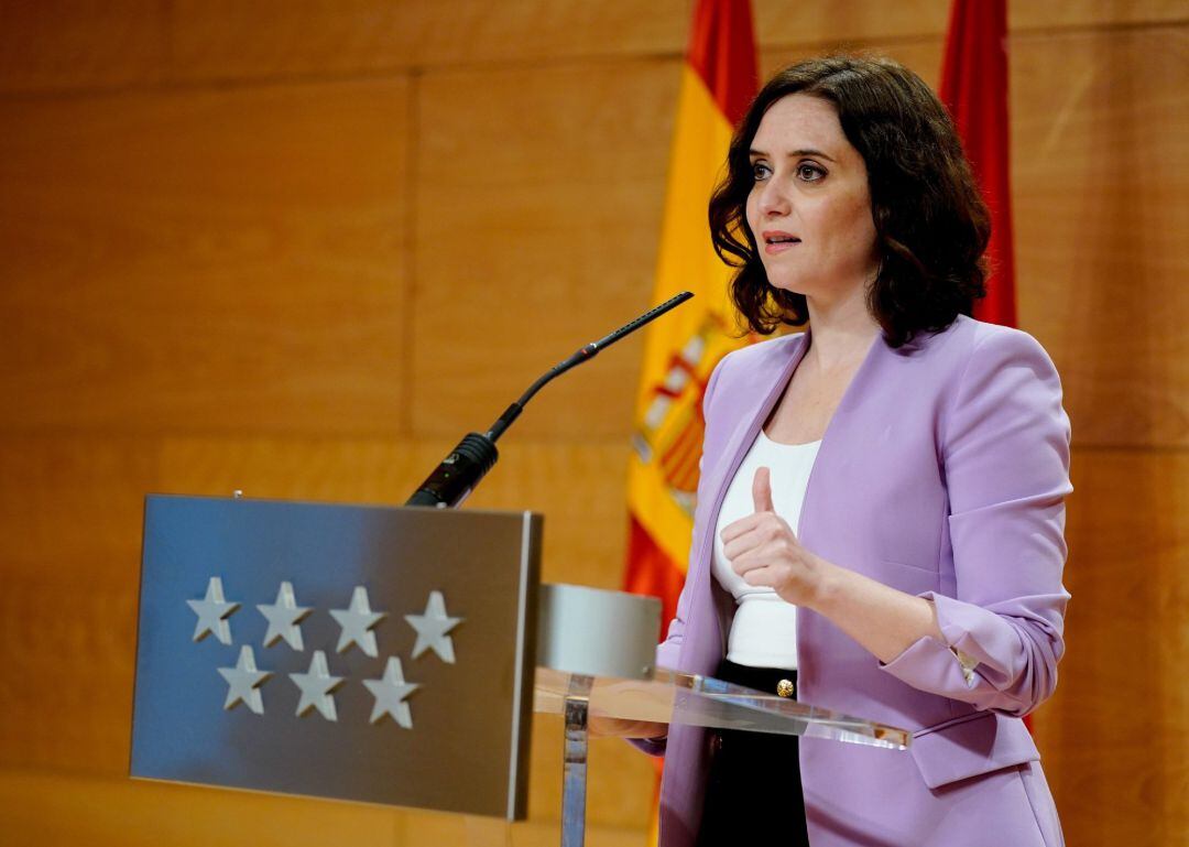 Imagen de la presidenta de la Comunidad de Madrid, Isabel Díaz Ayuso.