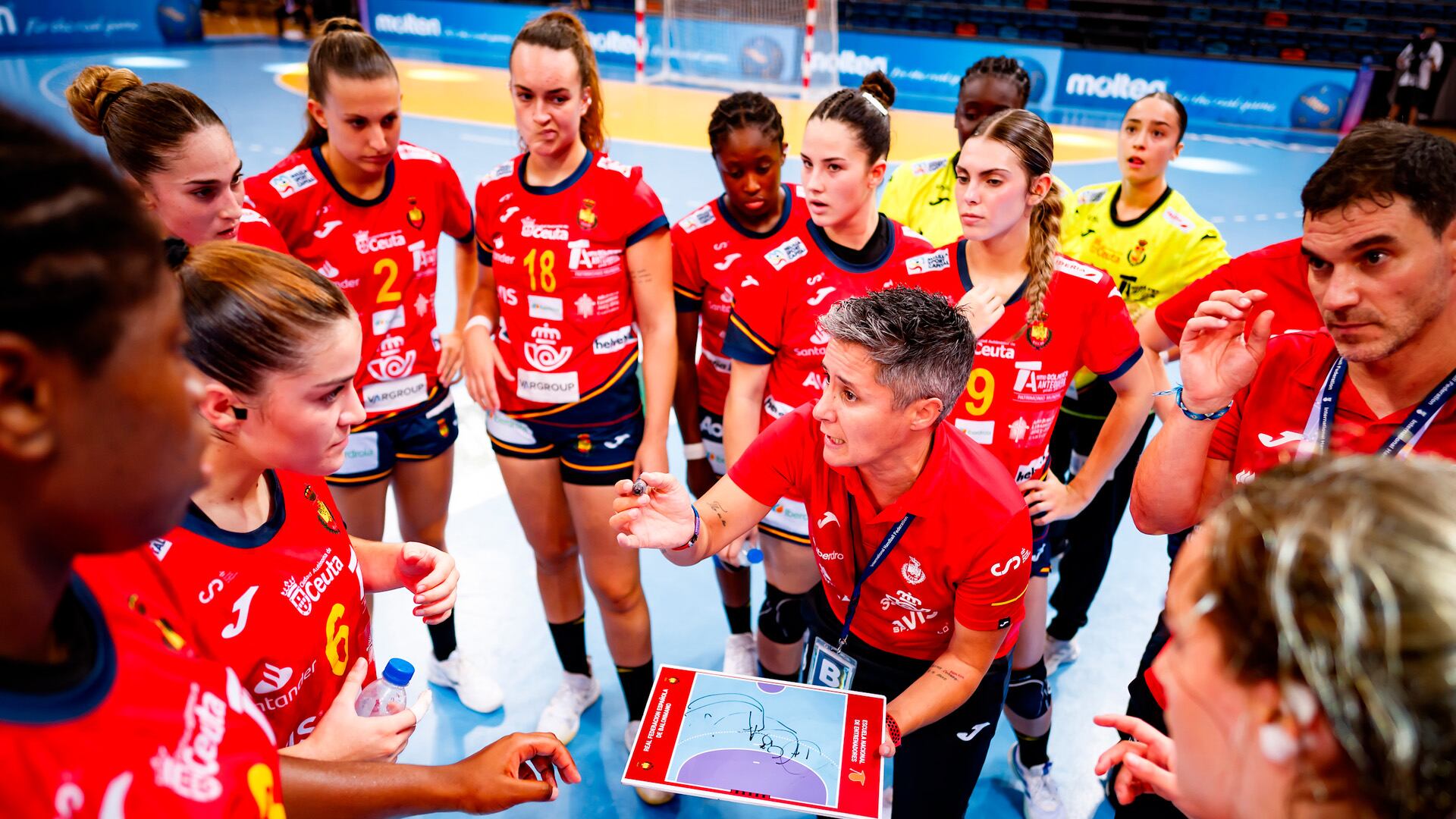 Las Guerreras Junior en un partido en 2024