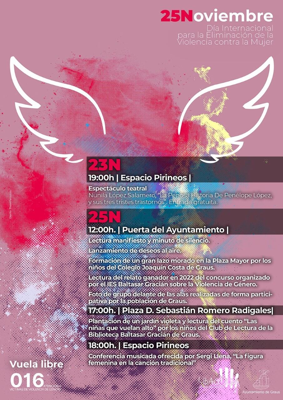 Cartel 25N Comarca de Ribagorza