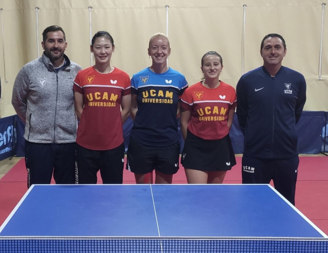 El equipo de UCAM Cartagena Tenis de Mesa