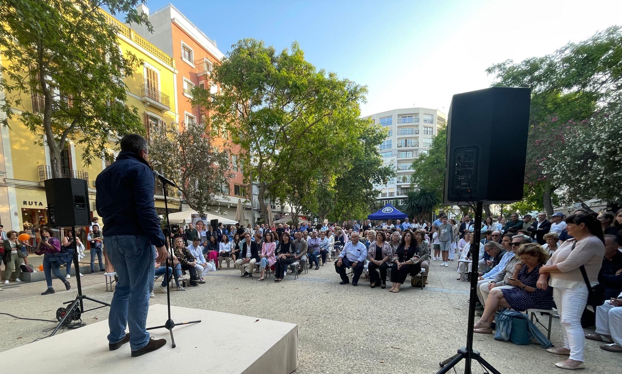 Un momento durante el acto de cierre de campaña del PP
