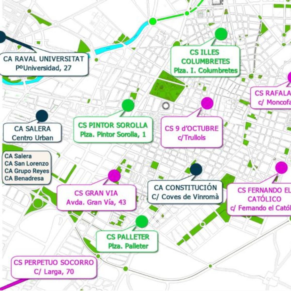 Castelló reabre el próximo lunes los centros de salud de Perpetuo Socorro y Pío XII