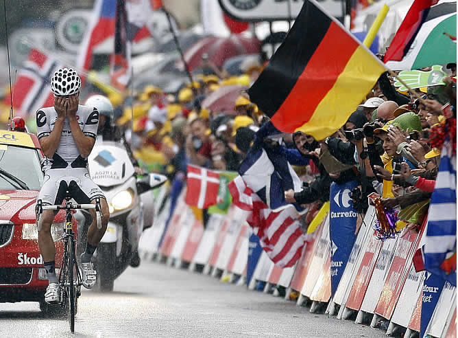 Haussler celebra su triunfo