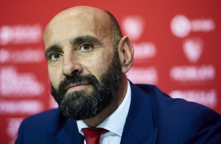 Monchi, durante una rueda de prensa