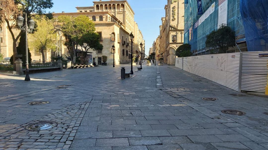 Salamanca, vacía en pleno estado de alarma.