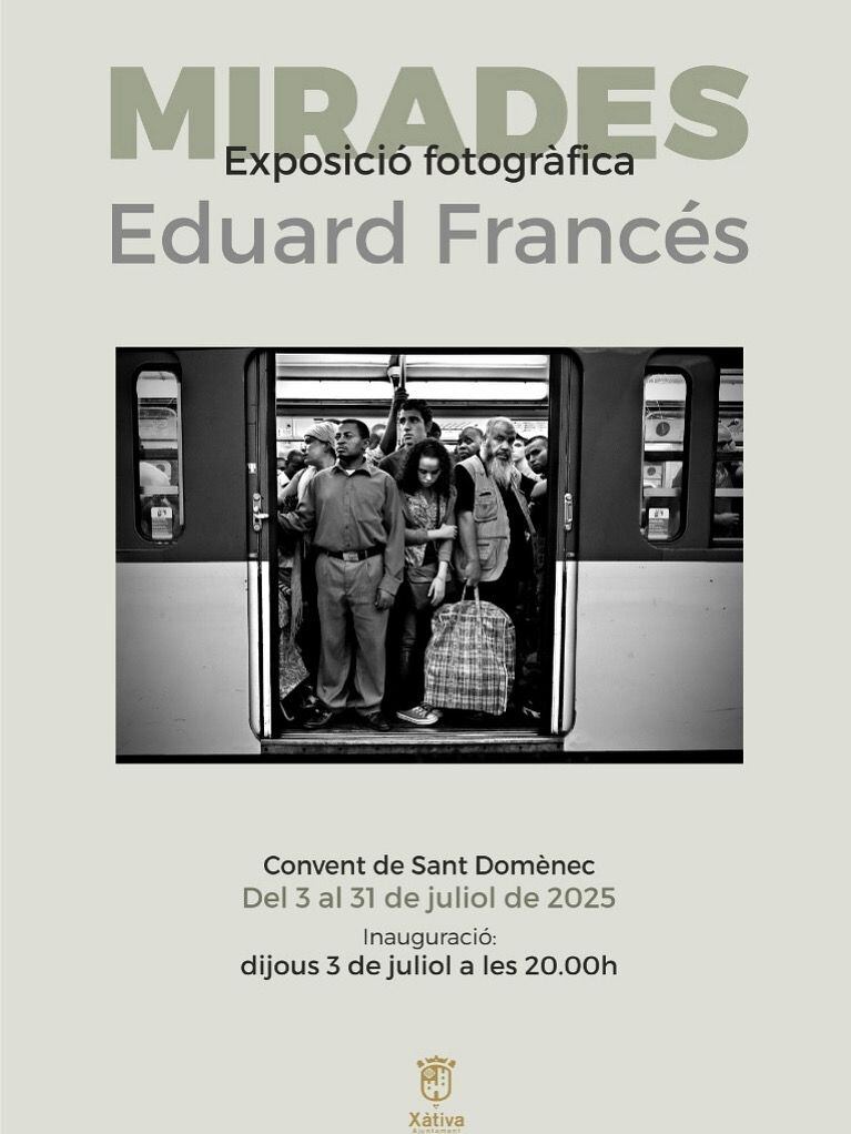 Cartel de la exposición de Eduardo Francés. Fuente: Ajuntament de Xàtiva
