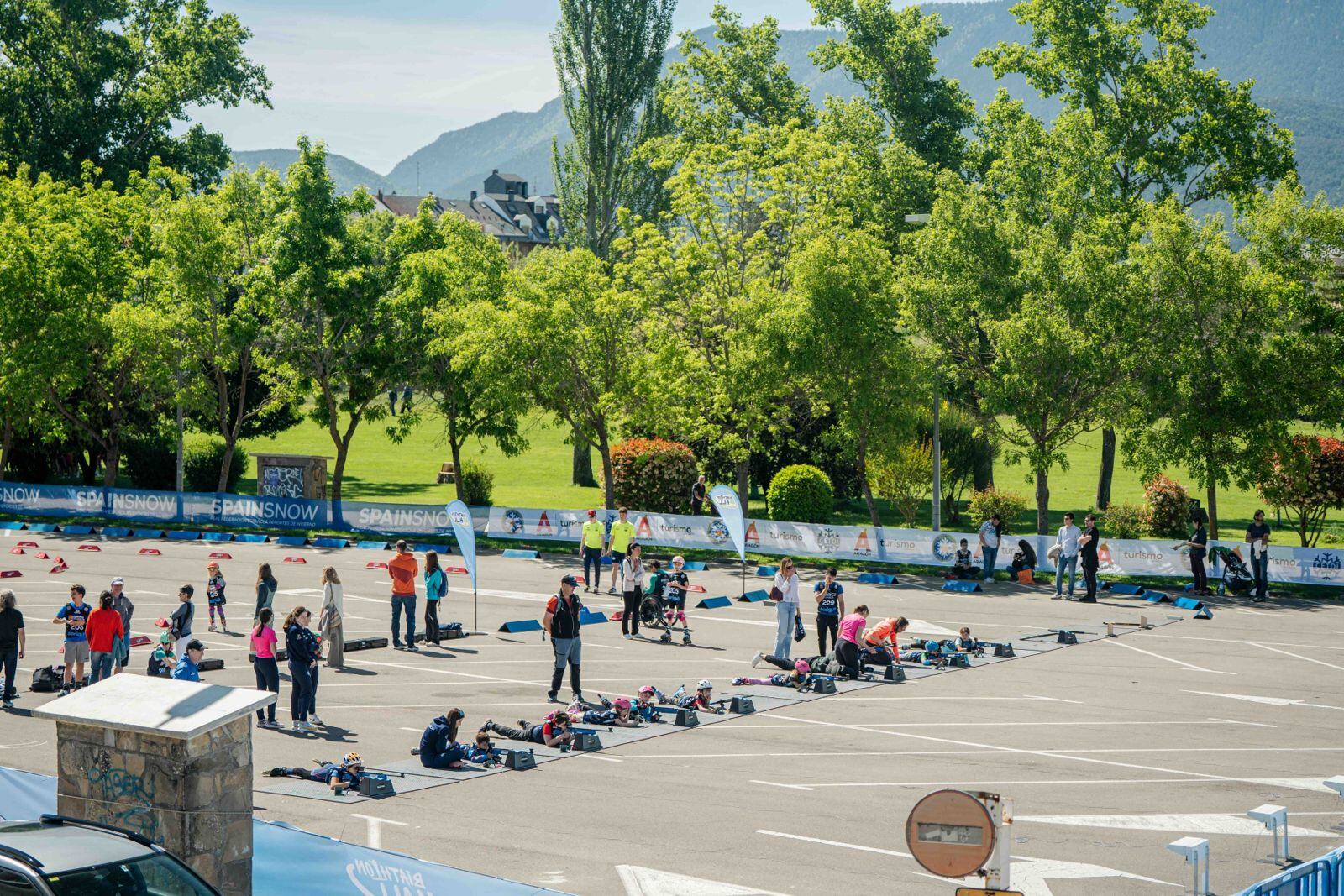 La jornada de biatlón contó con una gran participación