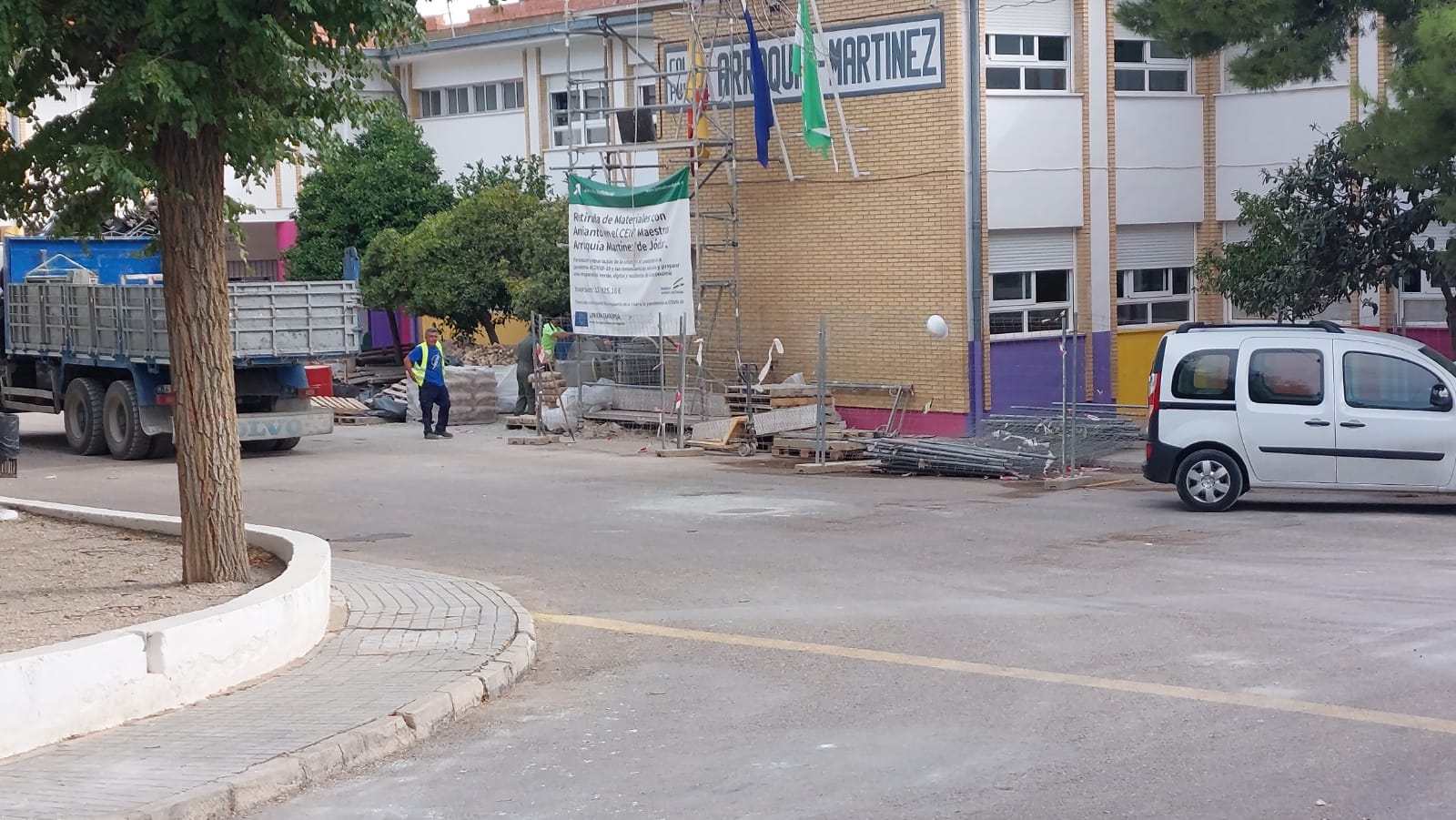 Estado de las obras en el colegio Arroquia Martínez