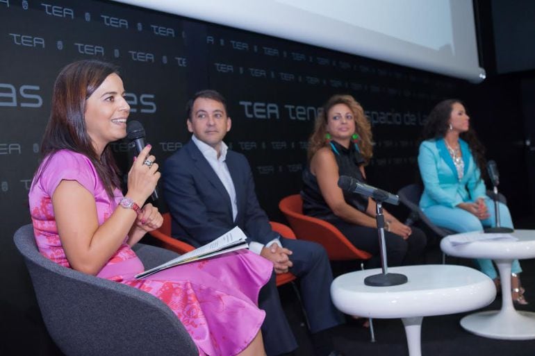 Lourdes Santana, José Manuel Bermúdez, Cristina Valido y Sira Mayo