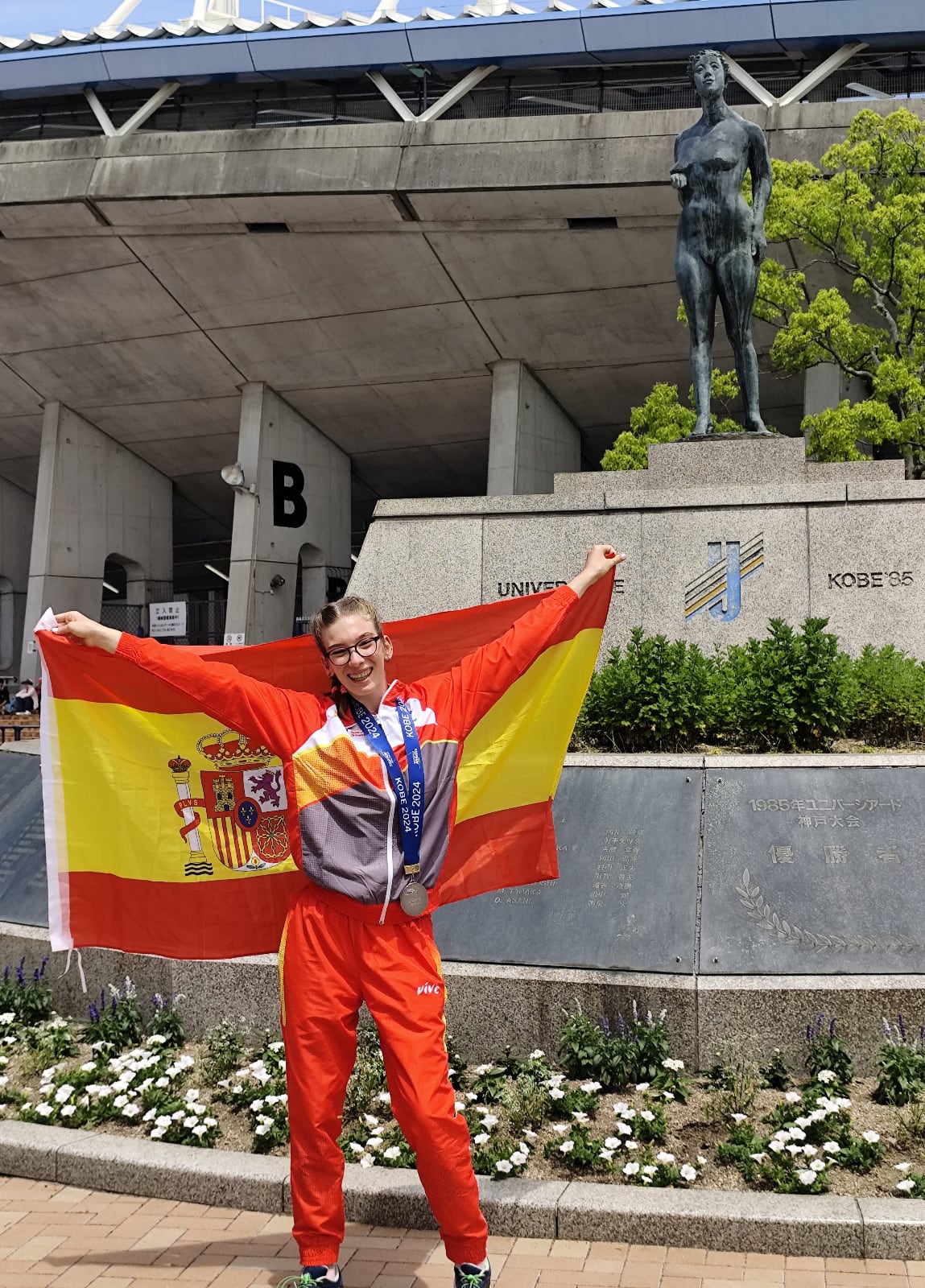 Judith Tortosa con su medalla mundial