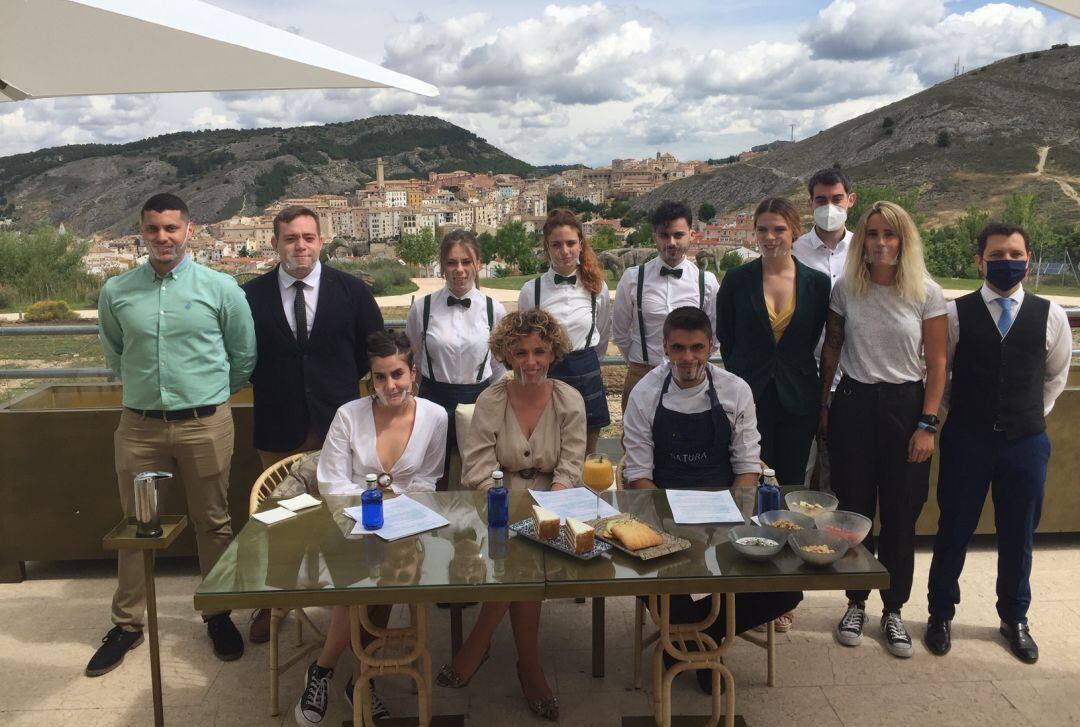 El equipo de Natura en la presentación de la reapertura