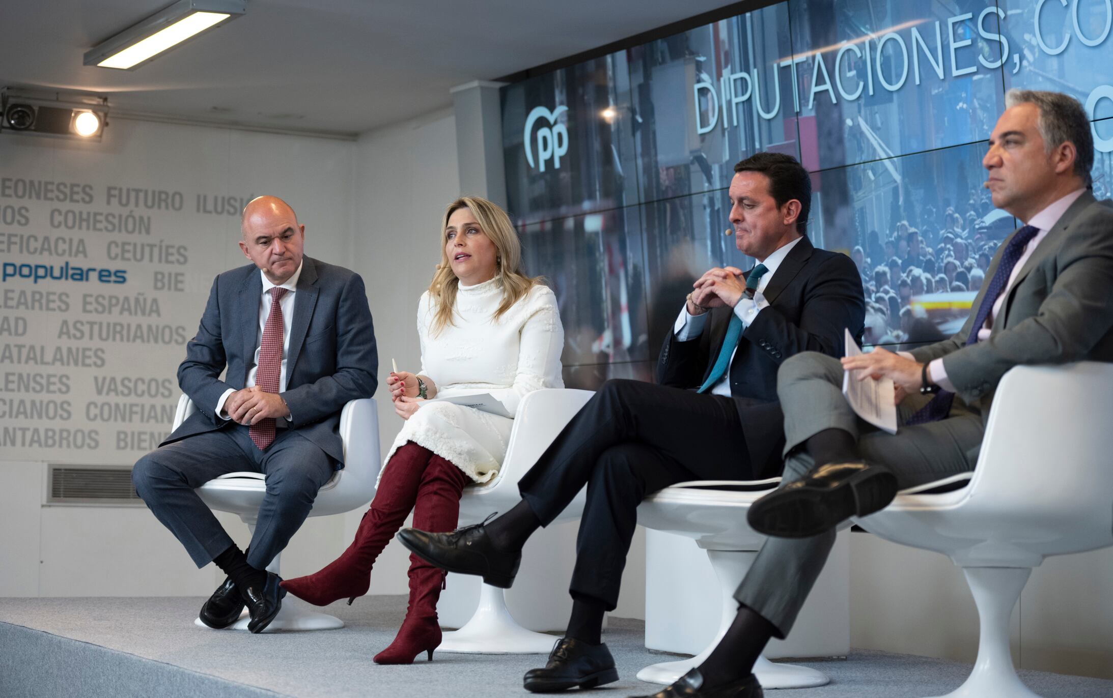 Marta Barrachina, presidenta provincial del PPCS en el acto Diputaciones en Génova