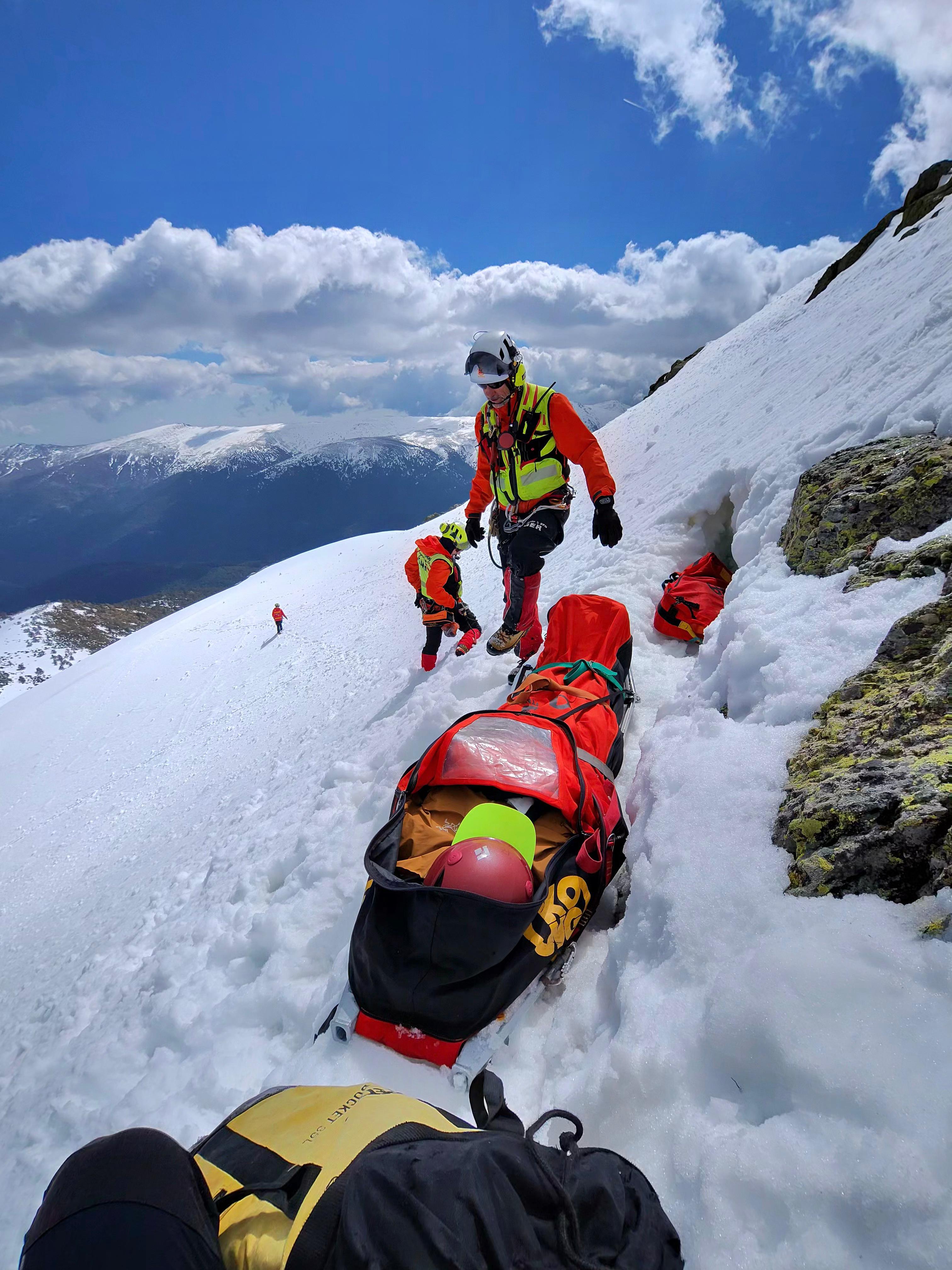 Intervención del Grupo Especial de Rescate en Altura en la Sierra de Guadarrama