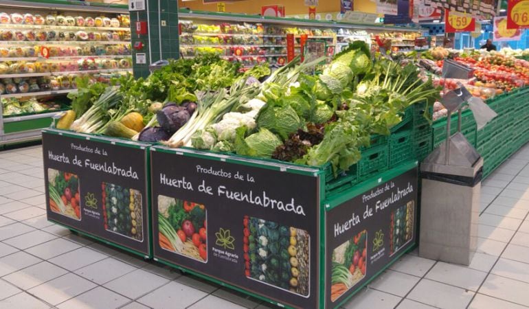 Comercios de Fuenlabrada y grandes superficies empiezan a vender producos de la huerta de la ciudad.